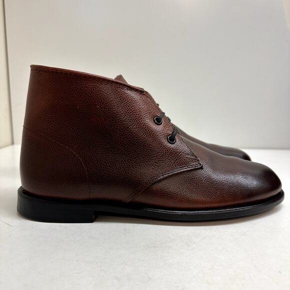 Men's Brown Leather Chukka Boots - Rancourt & Co. - Picture 3 of 14